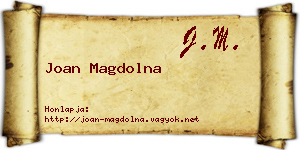 Joan Magdolna névjegykártya